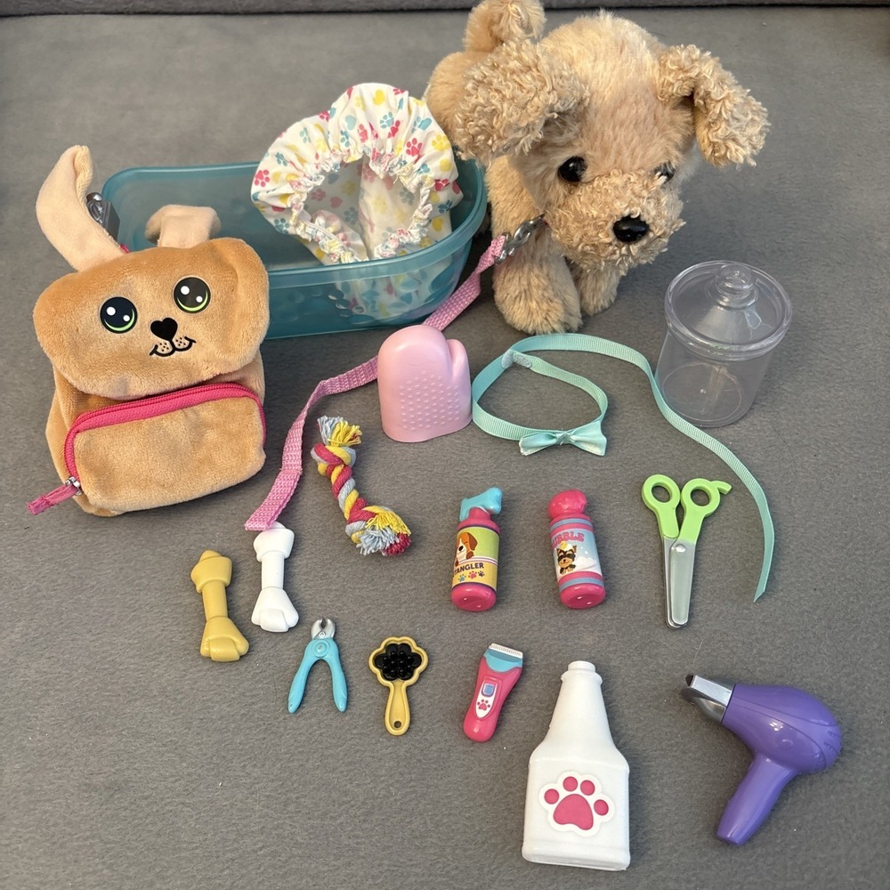 My Life As Pet Grooming‎ Play Set for 18" Dolls 18 Piece Accessory Set Puppy